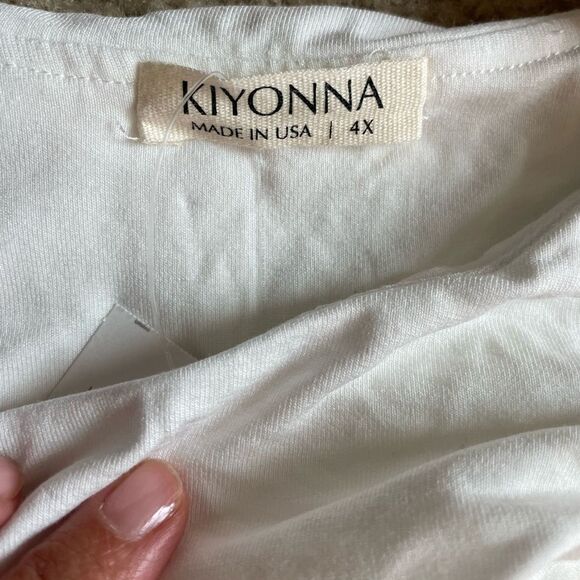 KIYONNA Mellisa Ruched Cold Shoulder Sheath Dress Size 4X - Picture 6 of 11